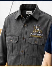 Camisas empresariales bordado por PC Azamar Multiservicios